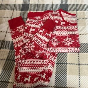 Old Navy Festive Red and White Pajama Set
